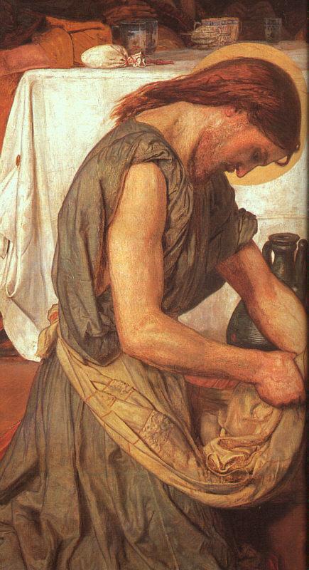 Brown, Ford Madox Christ Washing Peter\'s Feet Germany oil painting art